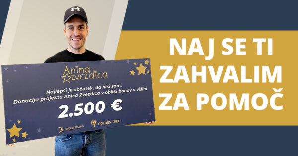 Anini zvezdici smo podarili 2.500 E